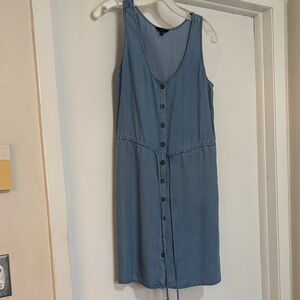 Blue denim look button down  Dress